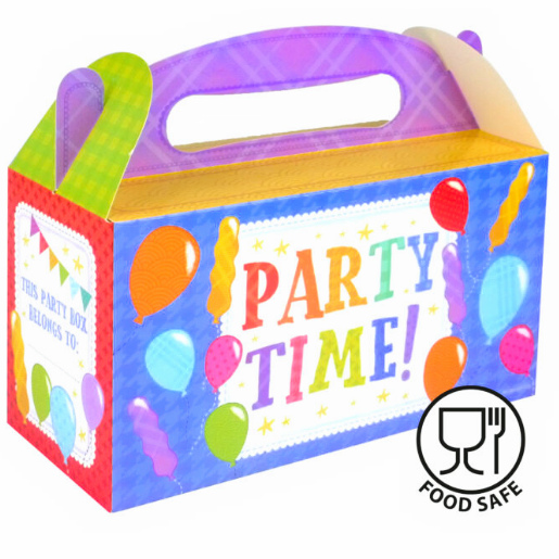 Party Time Lunch Box - Large. (Empty for you to fill)